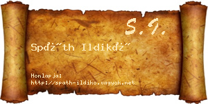 Spáth Ildikó névjegykártya